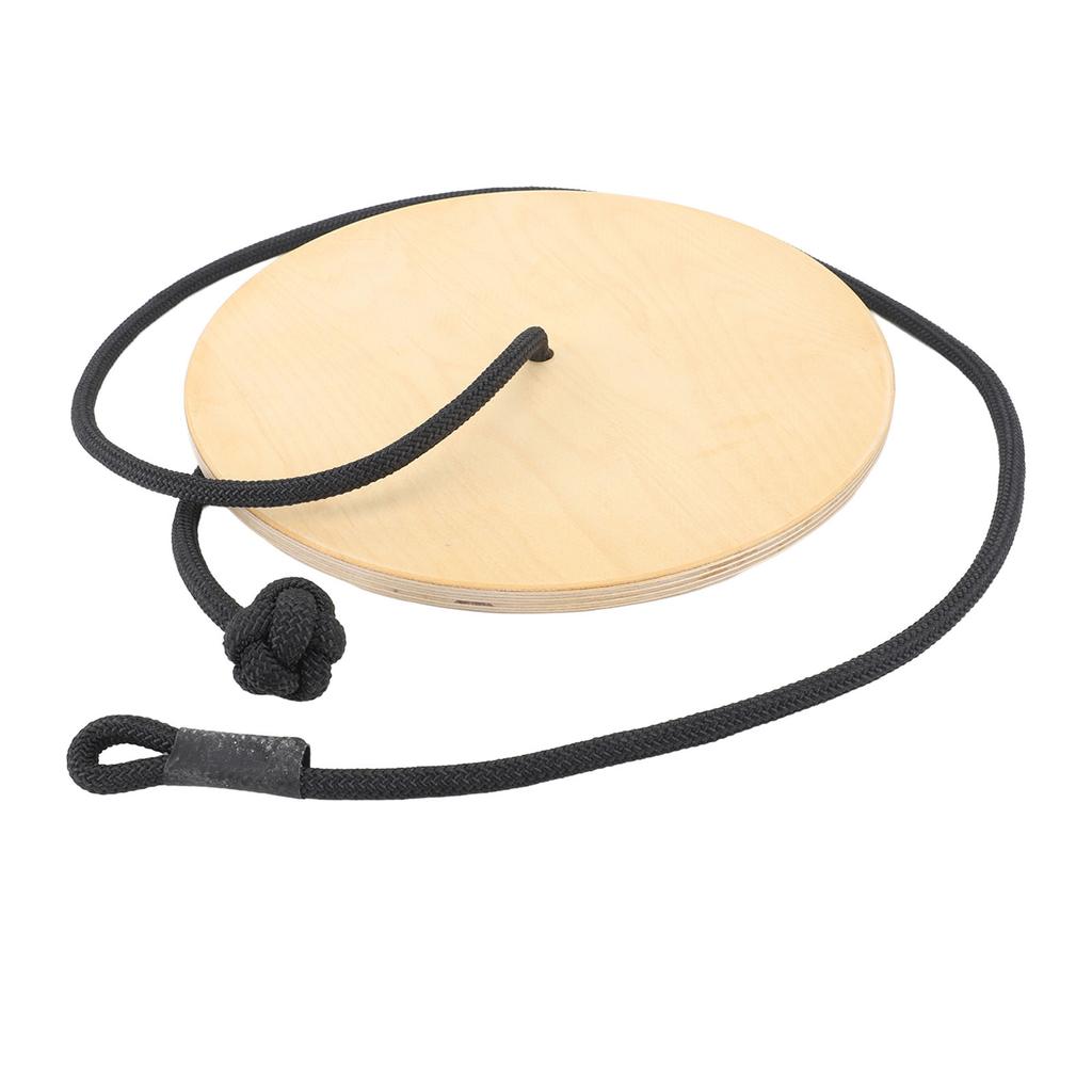 Wooden Disc Rope Swing Train Balance Heavy Duty Adjustable Round Disc Tree Swing for Indoor Outdoor