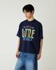 Diaendeukweseucheon Little Thing Print T-Shirt / Navy