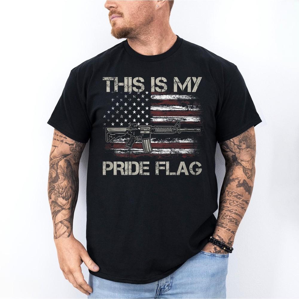 This Is My Pride Flag USA American 4th of July Patriotic Unisex T-Shirt