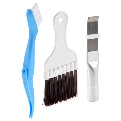 ABUL-3Pcs Air Conditioner Manual Cleaning Tool Stainless Steel Fin Comb Radiator Air Conditioner Condenser Cleaning Brush
