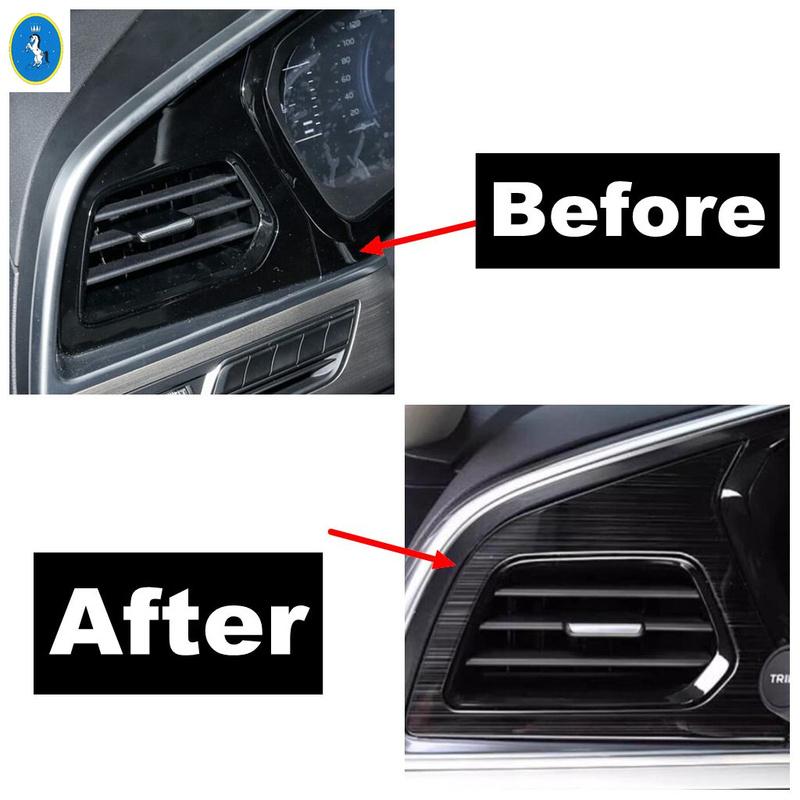 Car Front Dashboard Air AC Outlet Vent Decor Frame Cover Trim Accessories For Geely New Tugella / Xingyue FY11