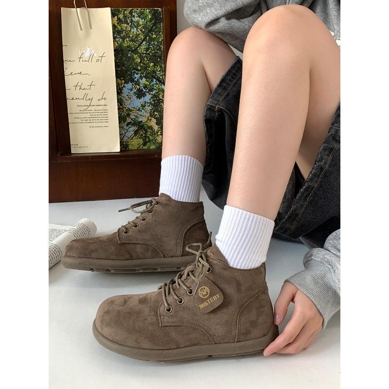 Autumn new casual Martin boots versatile soft-soled retro short boots 3131