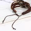 Multilayer Leather Handmade Cuff Wristband Bracelet Bangle Fashion