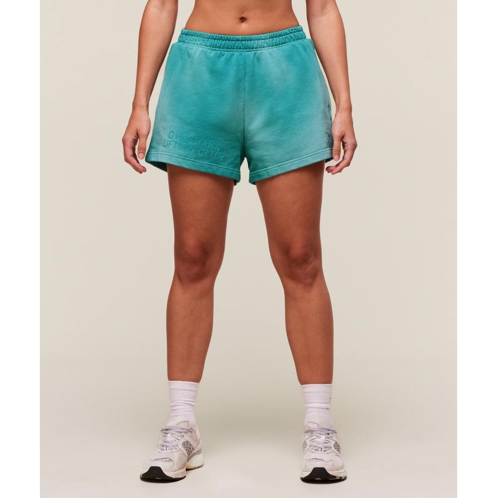 Gymshark Summer Tie Dye Graphic Shorts Jewel Teal Wash B3b7v Tbvt