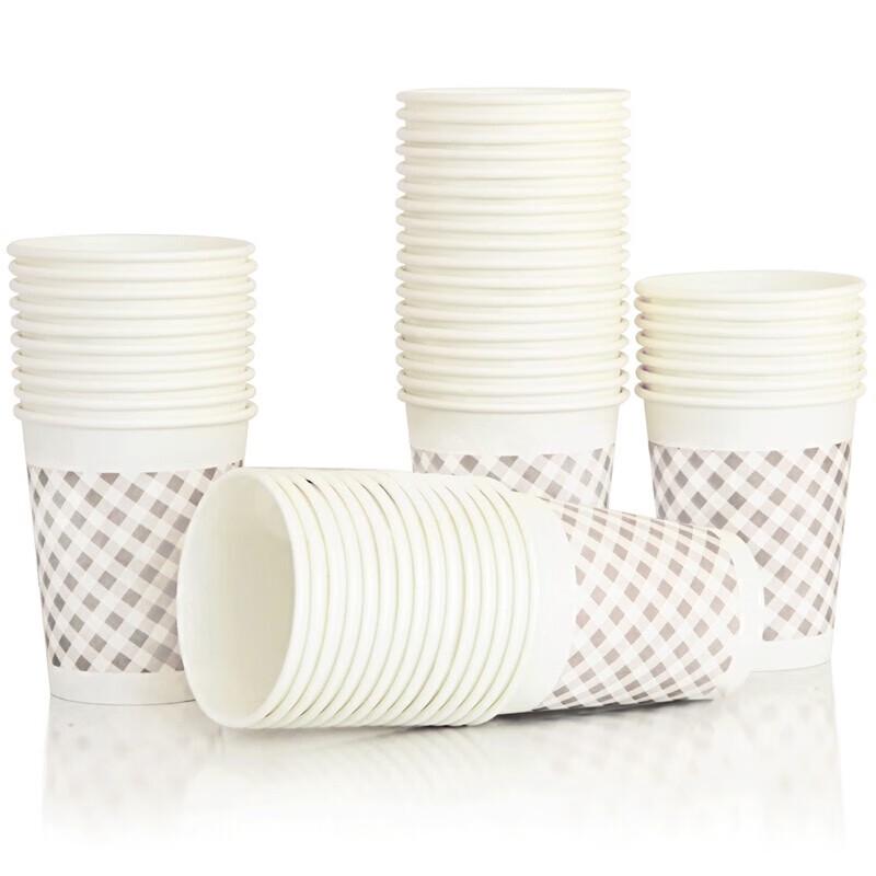 Deli 9569 Thickened White Disposable Paper Cups (4-Pack)