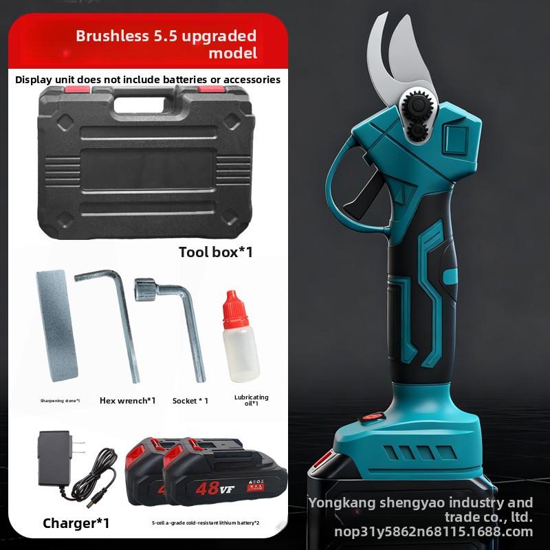 Handheld electric pruning shears: lithium battery charging garden shears