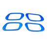 For Honda HR-V Vezel 2016-2021 Blue Steel Inner Door Handle Frame Decor Trim 4*
