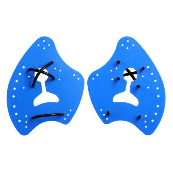 1 Pair Swimming Hand Paddle with Silicone Strap Holes Professional Kids Adults Beginner