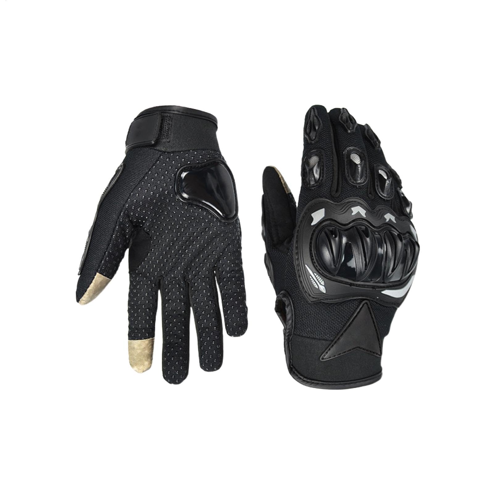 

Motorcycle Gloves, PowerSports Gloves | Anti-Fall Protective Hard Shell Touch Screen Cycling Gloves, Comfortable XL серый