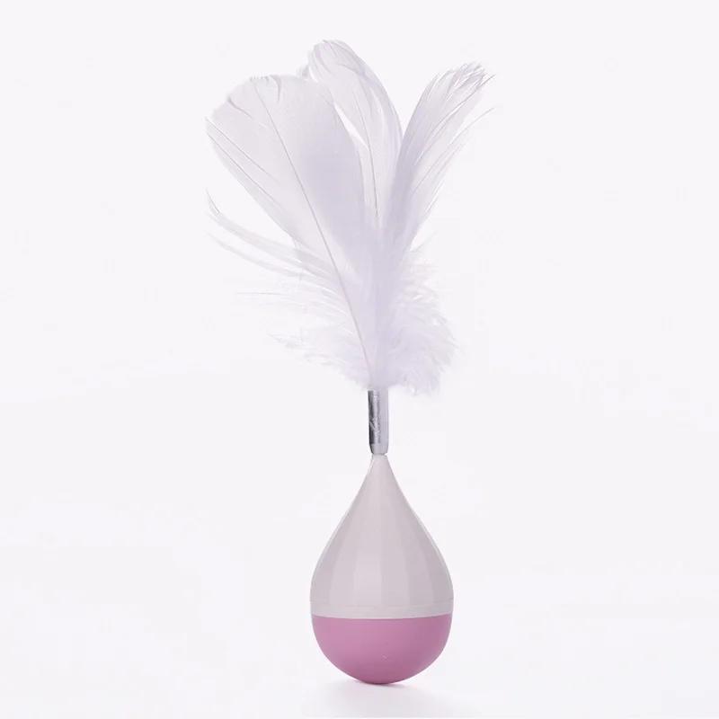 Feather Tumbler Interactive Cat Toy Pet Training Supplies Cat Dog Funny Cat Toys Pet Kitten Tumbler Fiddle with Toys