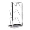 Countertop Pot Lid Holder Stainless Steel Cutting Board Organizer Pot Pan Lids Rack for Kitchen 3 Tier