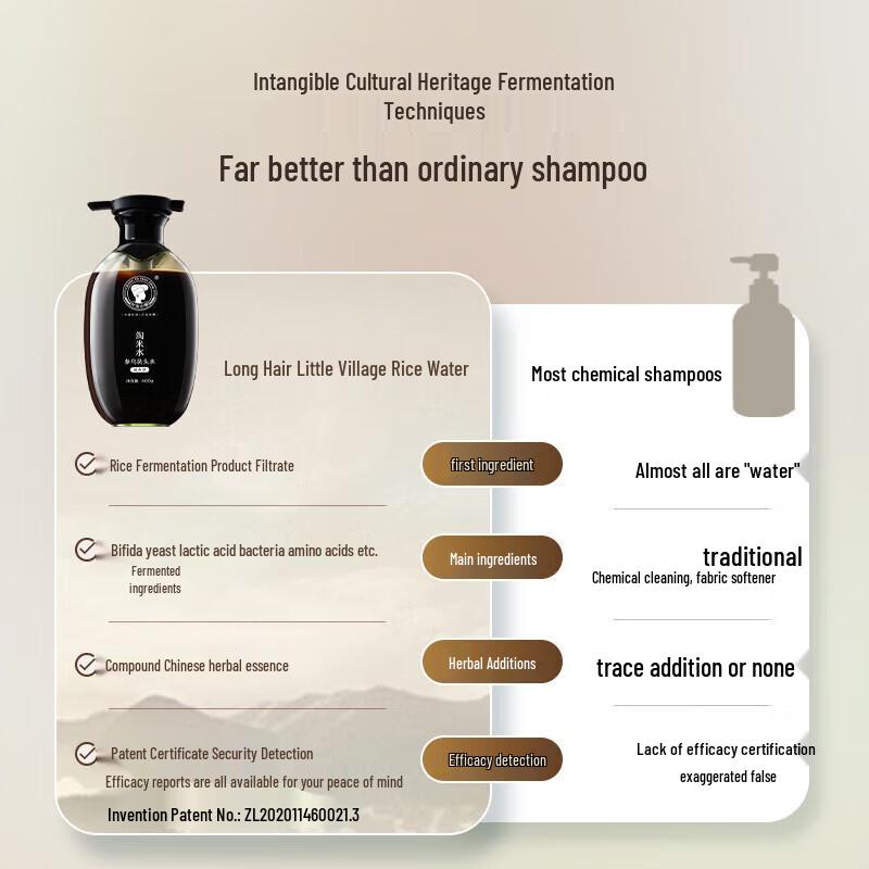 Changfa Xiaozhai Rice Water Ginseng He Shou Wu Shampoo