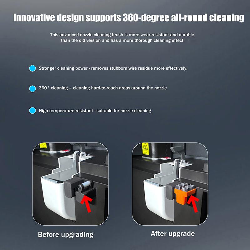 Szilikon kefe Anycubic Kobra S1-hez Továbbfejlesztett Hotend Fúvóka S1C Fúvóka Törlő Tisztító Eszköz S1 Combo Tisztító Tartozékokhoz