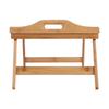 Portable Bamboo Wood Bed Tray Breakfast Laptop Desk Tea Food Serving Table Folding Leg