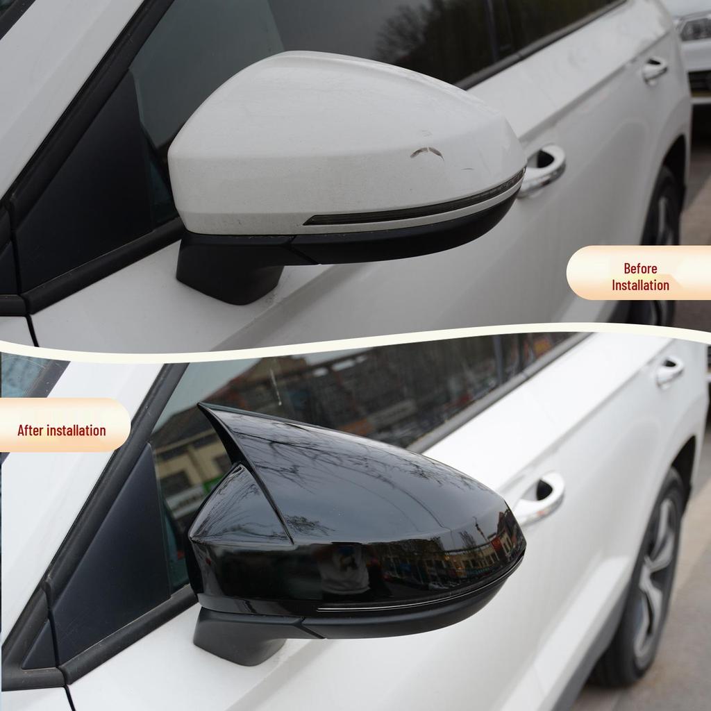 Jetta VS Series Mirror Cover - Bull Horn Design for Rearview & Reversing Mirror Protection