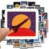 50PCS Space Travel Planner Stickers Fashion Classic Nostalgia Coffee Skateboard Graffiti Waterproof Guitar Cartoon Sticker