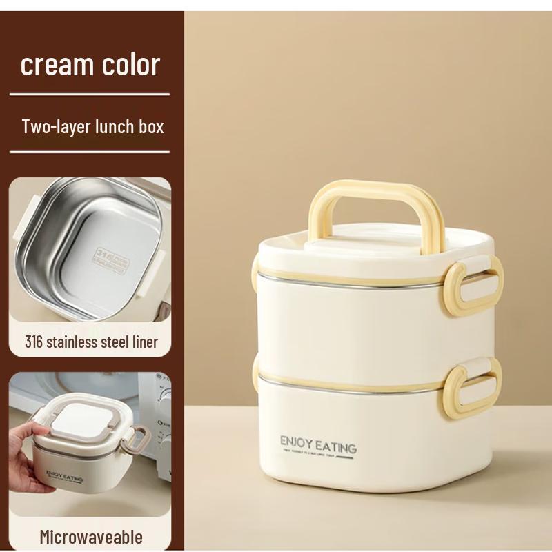 Microwaveable Insulated 316 Stainless Steel Lunch Box