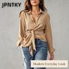 JPNTKY Women's Fashion Casual POLO Neck Long Sleeve Blouses & Shirts
