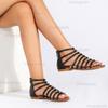 Women Summer New Low-heeled Platform Shoes Women Fashion Round Toe Hollowed Out Sandals Solid Color Sexy Party Dress Sandals