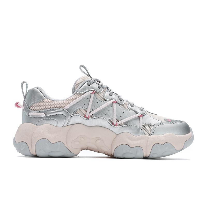 FILA Fluid 6 Cat Paw Fashion Versatile Low-Top Lifestyle Casual Shoes Women sneaker Silver Pink F12W522111FSP