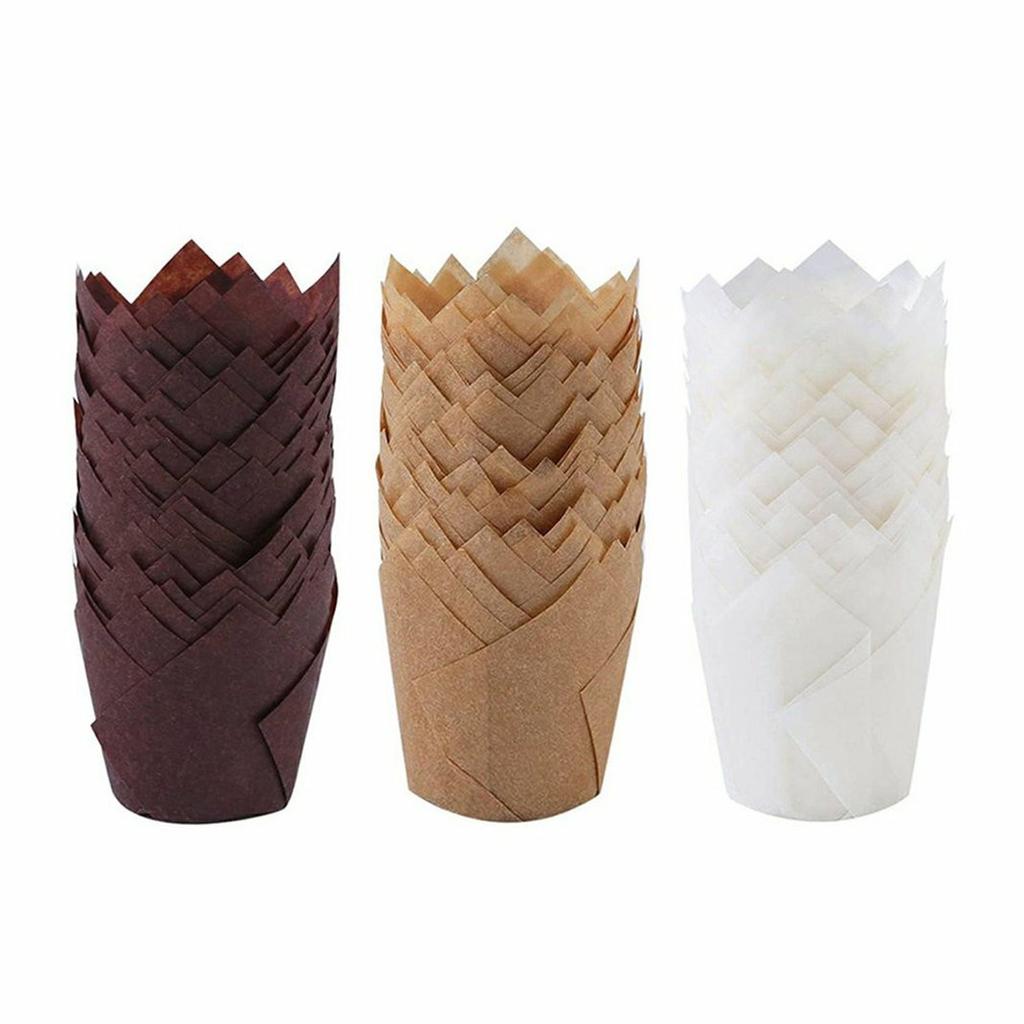 Cheap SW Cake Paper Cup Baking Cake Tulip Paper Cup Holder Silicone ...