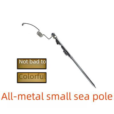 Kompakte Mini-Angelrute aus Edelstahl