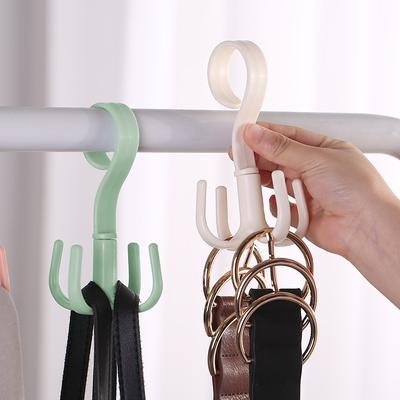 Wardrobe Clothes Rack Hanger Organizer Space Saving Rotated Hanger Hooks Bag Hanger Shoes Belt Scarf Hanging Rack Closet Hanger