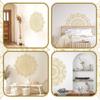 4 Pcs Gold Half Mandala Wall Decal PVC Wall Stickers Decor Boho Mandala Wall Sticker  Bedroom