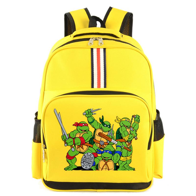 Hot Sale Teenage Mutant Ninja Turtles Cartoon Printed Backpack Elementary and Secondary School Students Outdoor Leisure Large Capacity