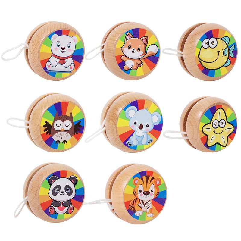 Wooden Animal Spinner Toy For Kids Educational And Classic Play