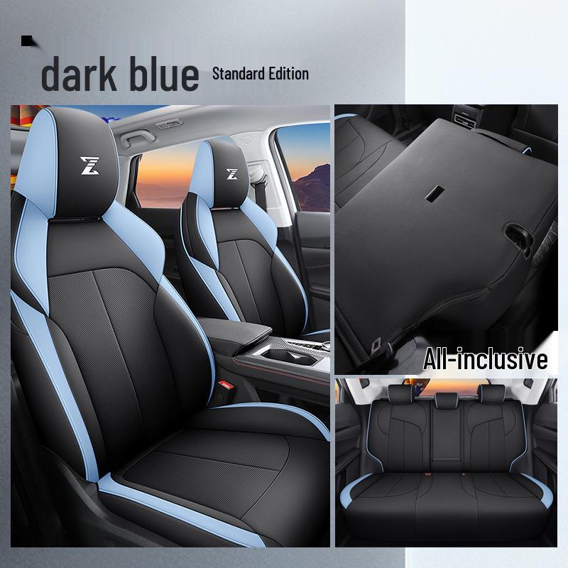 2022 Changan Oshan Z6 Full Coverage Cartoon Seat Cover & Cushion - Blue Whale Design, Four Seasons