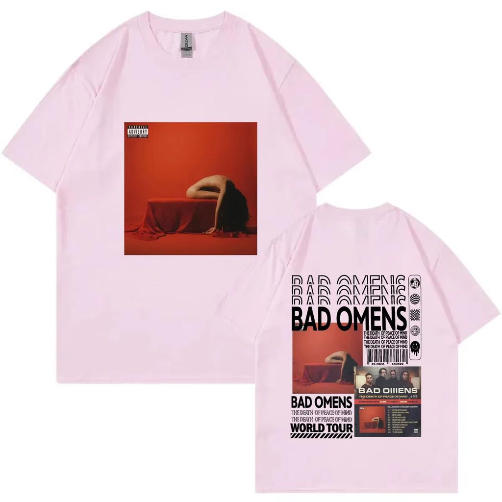 Bad OUnisexs Rock Bands Album World Tour Poster Graphic T Shirts High Street Trend Fashion Tshirts Summer Oversized Cotton Tshirt