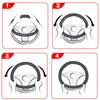 Car Steering Wheel Cover Leather Covers For Renault Clio Megane 4 3 2 Scenic Duster Fluence Laguna Kangoo Auto Decor Accessories