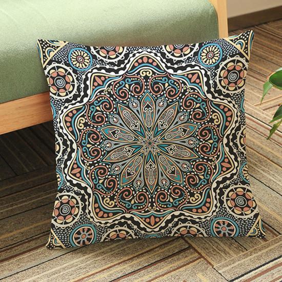 Bohemia Mandala Florals Style Home Decoration Throw Pillow Case Vintage Kilim Pattern Print Car Sofa Cushion Cover Cojines