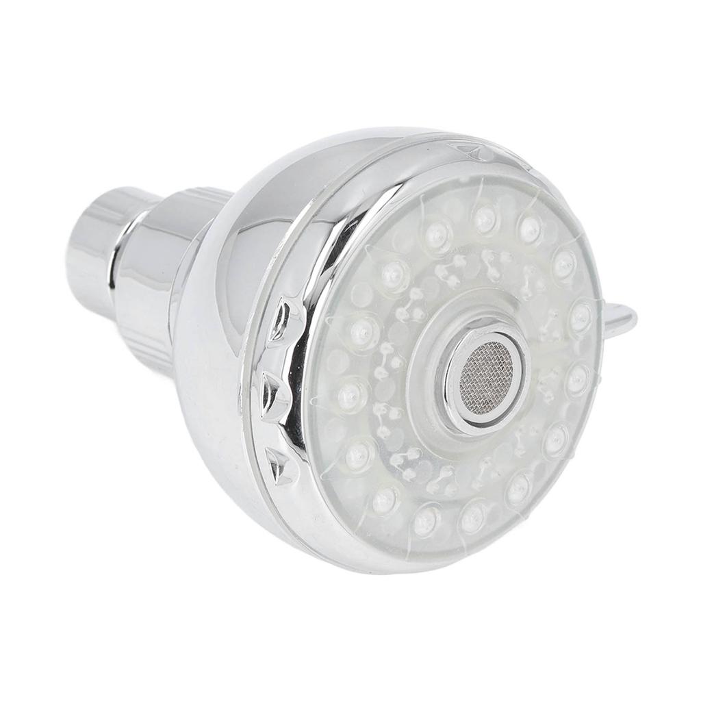 LED-duschhuvud 7 färger blinkande ljus automatiskt byte duschmunstycke med G1/2 utvändig gänga