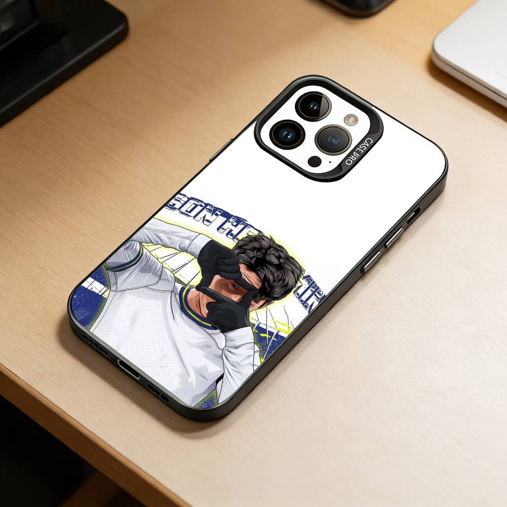 Football S-Son Heung-min Phone Case For iPhone 17,16,15,14,13,12,11 Plus,Pro Max,XS,Colorful Silver Phone case Funda Cover