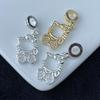 Hello Kitty Zircon Necklace: Color-Preserving Crystal Pendant with Beading Accessories