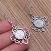 Drop & Dangle Earring Round Ear Hook Glass Cabochon Base Setting Tray Minimalist Jewelry ComponentsEarring Size 18x19mm QE025