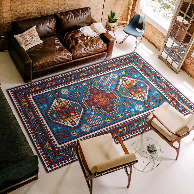 Koberec v klasickém marockém stylu Dekorace do obývacího pokoje Domov Měkké perské koberce Velká podložka na podlahu Retro luxusní dětský koberec