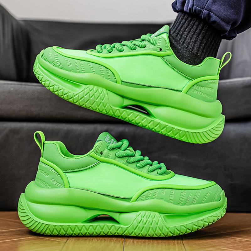 Men's Shoes Summer New Platform Trend Fashion Versatile Dad Shoes Mesh Breathable Casual Shoes High-end Sports Shoes