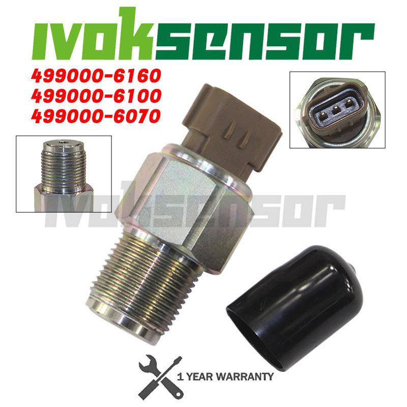 НОВЫЙ 499000-6160 499000-6070 499000-6100 8-98119790-0 8981197900 Датчик давления в топливной рампе дизеля 4990006160 для Isuzu 4HK1 6HK1 499000-6160