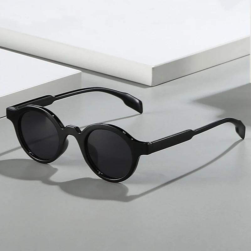  Retro Small Round Women Sunglasses Fashion Gradient Shades UV400 Punk Men Yellow Green Sun Glasses