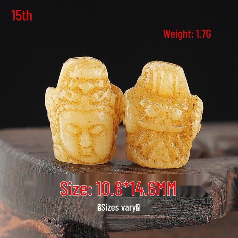 Tibetan Buddhism Pendant Necklace: Cow/Camel Bone Bead DIY Jewelry Accessory