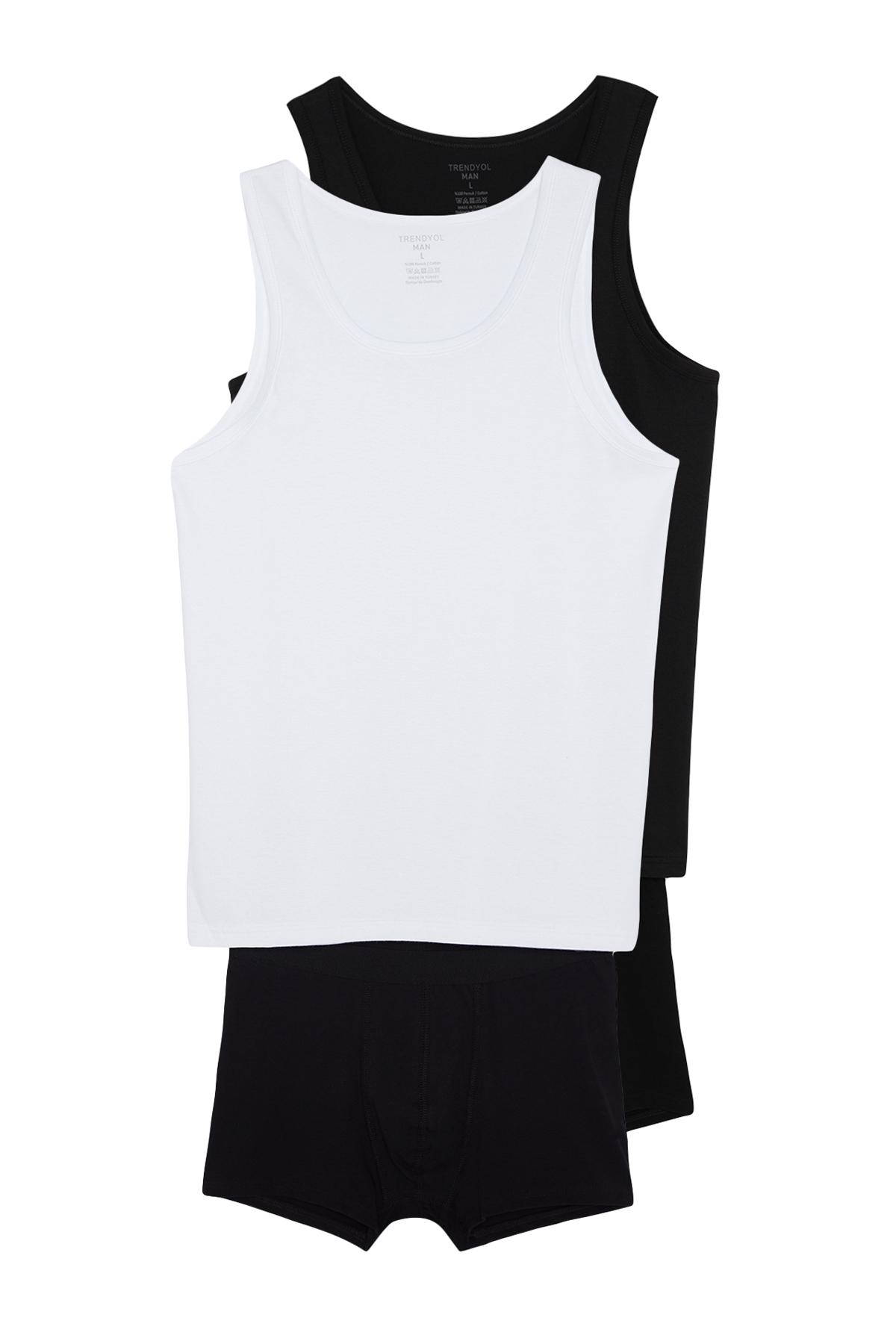 

Черные мужские трусы-боксеры стандартной посадки из 4 предметов TMNAW24CC00000...