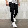 მამაკაცის საგაზაფხულო ზამთრის Joggers მყარი Patchwork Drawstring სპორტული შარვალი შარვალი შარვალი