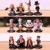 12pcs One Anime Piece Luffy Figure Model Toy Ornament Decor Gift Collection Set