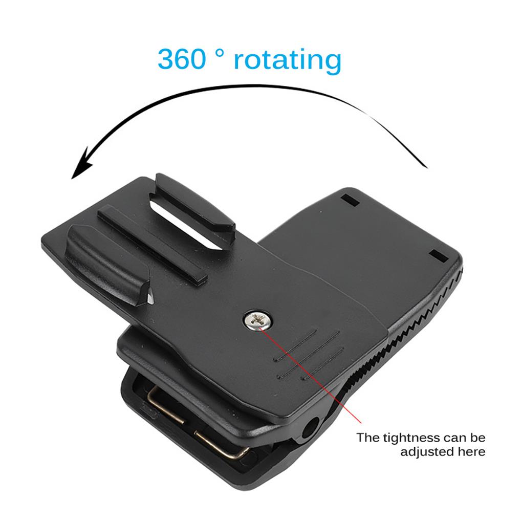 360-Degree Action Camera Clip Plastic Durable Shoulder Strap Clips Practical Cameras Fixing Clamp Backpack Bracket for Outdoor