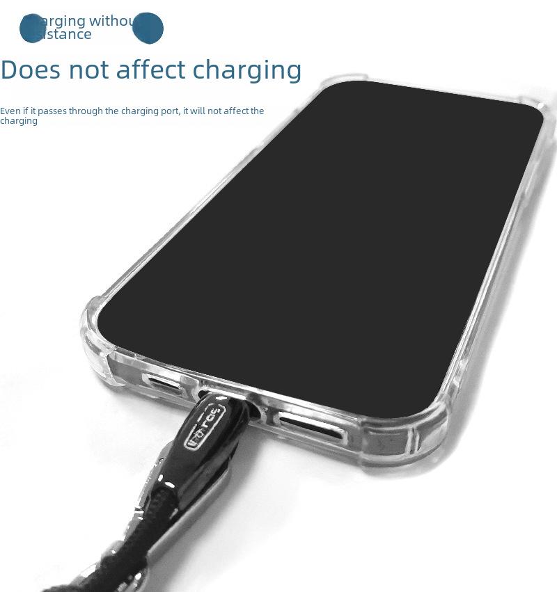 "Universal Crossbody Mobile Phone Case with Retractable Neck Lanyard and Anti-Lost Shoulder Strap"