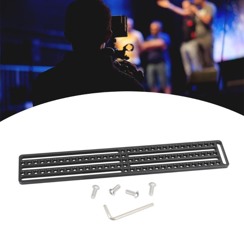 Professional Metal Camera Mounting Cheese Plate with 30mm Extension and Multiple 1/4 Thread Holes for Gear Installation