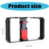 Smartphone Stabilizers Grip with 3 Shoe Mounts Two Handle Video Rig for Enhanceds Filmmaking and Broadcasting Quality